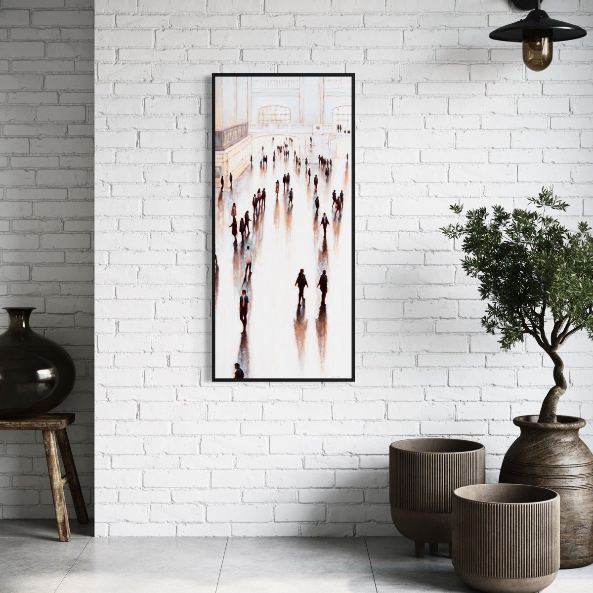 Along Quiet Routes (24x52")